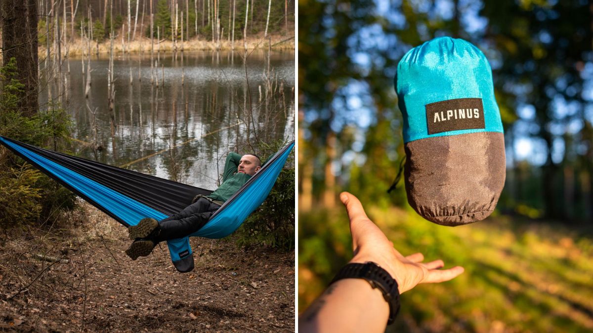 Lekki hamak turystyczny Alpinus Letna